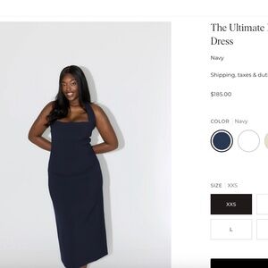 The Ultimate Muse Halter Neck Midi Dress - Navy M